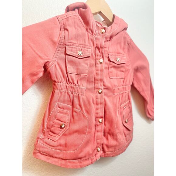 Tahari Girl  Size 3T Toddler Coral Button Front Jacket Z230 - Picture 2 of 9